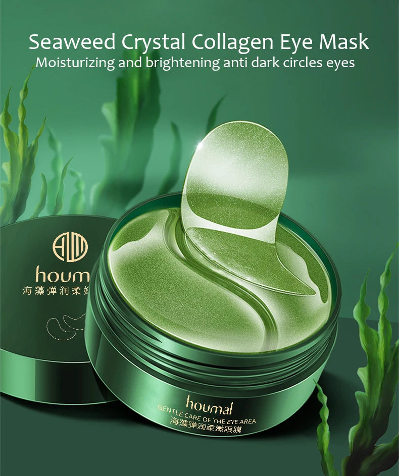 60pcs Gold Crystal Collagen Eye Mask Beauty Moisturizing Firming Anti Dark Circles Eyes Bags Removal Eyes Care Eye Patches