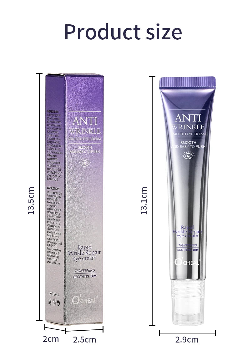 O'CHEAL Anti Wrinkle Anti Aging Hyaluronic Acid Eye Skin Care