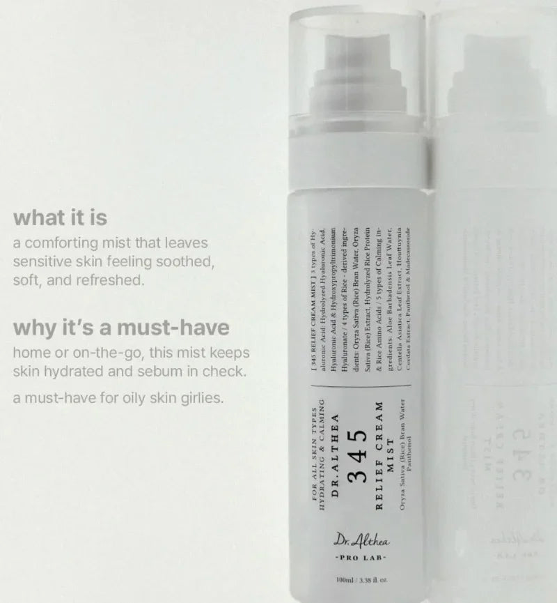 Original Dr.Althea cream, spray, jelly mist